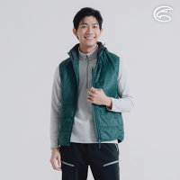 ADISI 男SMAWARM海洋溫控超撥水連帽背心 AV2321024 翡翠綠 (M-2XL)｜輕抗風 超輕量 防潑水 海洋紗 保暖棉 蚵殼棉