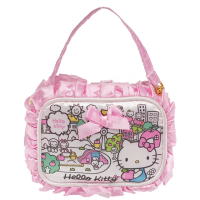 【TDL】Hello Kitty凱蒂貓手提零錢包化妝包收納包收納袋隨身包煙包283769(平輸品)