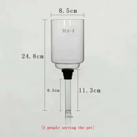 Hot Coffee Syphon Pot Accessories 3/5Cup High Quality Glass Siphon Vacuum Pot Coffee Maker Parts
