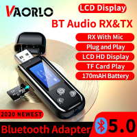 VAORLOจอแสดงผลLCD Bluetooth 5.0ตัวรับส่งสัญญาณเครื่องเสียงตัวรับสัญญาณUSBสเตอริโอ3.5มม.2-IN-1ตัวรับสัญญาณWiFiปลั๊กแอนด์เพลย์สนับสนุนการ์ดTFเล่นสำหรับT V PC Without RCA Cable_LCD Display Bluetooth 5.0 Audio Transmitter Receiver