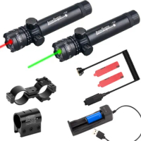 Tactical Hunting Red Dot Laser Sight Calibrator, Adjustable 650Nm Red Laser Pointer, Rifle Laser Pointer, Pressure Switch