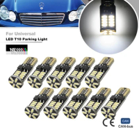 10PCs T10 Led Canbus T10 22 Led 4014 SMD LED No OBC Error 194 168 W5W T10 Canbus Non Polarity LED Wedge Bulb Car-styling