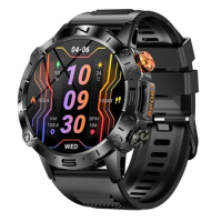 K59 Smart Watches 1.43inch AMOLED Men Outdoor Sport Smartwatch 360mAh Battery Heart Rate Monitor Bluetooth Call Wriswatch