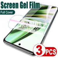 3PCS Screen Protector For Oneplus 11 11R 10R 10T 10 Pro 9 9R 8 8T Water Gel Film Hydrogel For One Plus11 Safety Film Not Glass