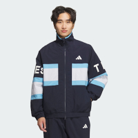 adidas 愛迪達 外套 男 運動風衣外套 亞規 WORD WOV JKT 藍 JM2065