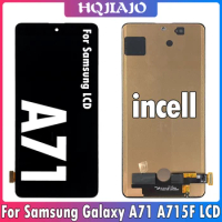 6.7" QX incell Display For Samsung Galaxy A71 LCD Touch Digitizer Sensor Glass Assembly For Samsung A71 Display A715 A715F A715W