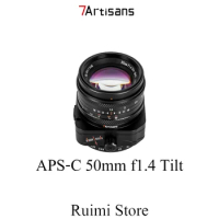 7Artisans 50mm F1.4 Tilt Manual Focus Large Aperture APS-C Lens