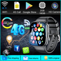 4G Network Android Smartwatch Heart Rate GPS HD Camera NFC SIM Card WIFI Wireless Fast Internet Access Smart Watch for Men Women