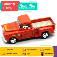 Diecast Miniatur Mainan Mobil Klasik Pick Up 1955 Chevy Stepside Besi Metal