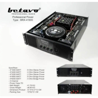 Power Amplifier Betavo BRX 41600 Professional AUDIO 4 CHANNEL ORIGINAL