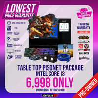 New product TABLE TOP PISONET PACKAGE COINSLOT INTEL CORE i3 2ND GEN 8GB 120gb SSD GT210 17 SQ LCD F