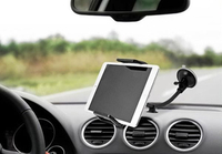 權世界@汽車用品 PeriPower iPad mini與Google Nexus 7等七吋平板電腦專用強力吸盤車架 MT-W14