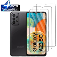 2/4Pcs Tempered Glass For Samsung Galaxy A23 5G A34 A24 A14 A54 A15 A25 A35 A55 5G Screen Protector Glass