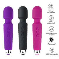 Vibrator Wand G-Spot Stimulator Clitoris Vibrator Sex Toys for Women 20 Patterns Vibration &amp; 8 Speeds dildos Adult Toy for Women