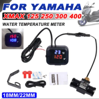 For YAMAHA Xmax 125 250 300 400 XMAX300 Motorcycle Accessories with USB Charger Waterproof Water Temperature Meter Voltmeter