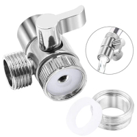 Zinc Alloy Switch Faucet Adapter Kitchen Sink Splitter Diverter Valve Water Tap Connector For Toilet Bidet Shower Bathroom Use