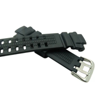 For G Type Shock Sprot Watches 15mm Black Rubber Resin Watch Bands Strap For GW-3500B/GW-3000B/GW-2000 DIY Replace