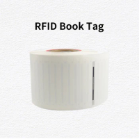 100pcs ISO18000-6C UHF RFID Passive Library Label Adhesive Sticker Tag for Book Management