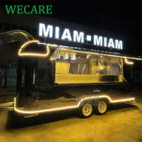 WECARE Mobile Foodtruck Ice Cream Coffee Bar Fast Food Truck Remolque De Comida Airstream Food Trailers Fully Equipped Kitchen