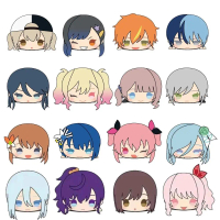 Stuffed Geunine 8cm Mochi Mascot Anime PROJECT SEKAI Wonderlands X Showtime Nightcord Vivid BAD SQUA