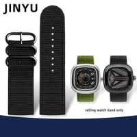 26mm 28mm Large size nylon strap male For Seven on Friday M2/Q201/02/03 Diesel watch band army green Wrist watch accessories