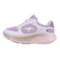 【KangaROOS】美國袋鼠鞋 女 FUSION 雲朵厚底鞋/運動/穿搭/生活 紫粉(KW41707)