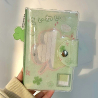 Wakawakawak A7 Four-leaf Clover Planner Gold Glitter Detachable Loose-leaf Sticker Organizer Pocket 