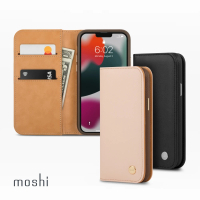 moshi iPhone 13 Pro Max 6.8吋 Overture 磁吸可拆式卡夾型皮套(iPhone 13 Pro Max)