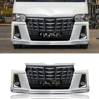 high quality wide sad face front rear body kits bumper for 2014 toyotas hiace 200 bus van parts accessories