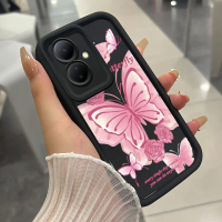 เคสสำหรับ VIVO Y78 5G Y78+ 5G V29 Lite 5G เคสโทรศัพท์แบบใหม่ผีเสื้อสามสีซิลิโคนกันกระแทก