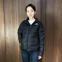 美國百分百【全新真品】The North Face 羽絨外套 立領 女款 TNF 保暖 logo 夾克 黑色 CR25