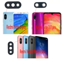 For Xiaomi Redmi Note 6 Pro/note 6 note 5 pro note7 7 pro Rear/Back Camera Glass Lens with sticker glue Replacement Parts