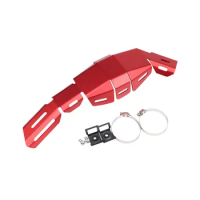 Motorcycle Exhaust Pipe Cover Heat Protector Thermal Insulation Guard for Honda CRF300L CRF300 L CRF 300L(Red)