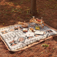 野餐墊 野餐墊ins風戶外露營毯子披毯野餐布帳篷地墊便攜民族風裝備