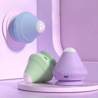 Pijat Elektrik 6-in-1: Penjerapan Dalam & Teknologi Getaran/Panas, Desain Silikon Lembut Anti-Slip u