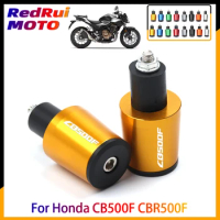 For Honda CB500F CBR500F 2013 2014 2015 7/8" 22mm Motorcycle Accessories CNC Aluminum Handlebar Grip End Plug Handle Bar End Cap