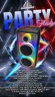 Party Flash Series Speaker Bluetooth TWS Portable Sound Built-in Dynamic Light Show Roadmaster Party