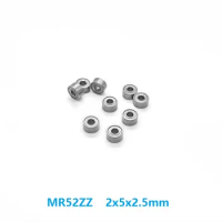 50pcs/100pcs/500pcs MR52ZZ MR52 ZZ MR52Z L-520ZZ 2x5x2.5mm Miniature deep groove ball bearing double shielded 2*5*2.5mm