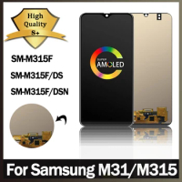 6.4"Super AMOLED For Samsung M31 M315 LCD Display Replacement + Touch Screen Digitizer For Samsung M315 M315F Display Repair