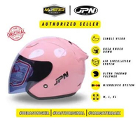 HELM MOTOR HALF FACE STANDAR JPN GALAXY ORIGINAL SNI DEWASA HELM SNI MURAH BERKUALITAS BLACK GLOSY