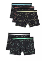 Marks & Spencer 5Pk Cotton With Stretch Shark Trunks