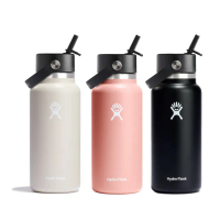 【Hydro Flask】32oz/946ml 寬口 吸管 提環 保溫瓶(保溫 保冰 保冷 大容量 手搖杯)