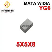 Mata Widia 5X5X8 YG6 Pahat Kotak Tip 5 X 5 X 8 YG 6 Cemented Carbide Brazed