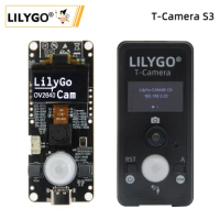 LILYGO® T-Camera S3 ESP32-S3 ESP32-Cam 2 Million Pixels HD Camera FLASH 16MB ESP32-S3FN16R8 With 0.96" SSD1306 OLED Mic Pir PMU