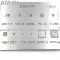 For Xiaomi 6 BGA Stencil MSM8998 CPU RAM PMI8998 8005 Power WCD9335 Audio 7800 77824 IC Reball Pin Direct Heating Template G1057