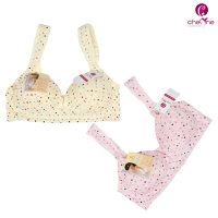 Chelyne Bra Menyusui 6006 dan 6007 Busa Tanpa Kawat - Maternity Nursing Bra Ibu Polkadot