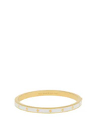 Kate Spade Spot The Spade Enamel Hinged Bangle White