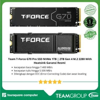 Team T-Force G70 Pro SSD NVMe 1TB Gen 4 M.2 2280 with Dram 1TB