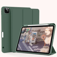 Compatible with 10.2-inch iPad soft shell cases (Pro 11); includes a pen slot and an air cushion des