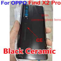 6.7'' Original LTPro Ceramic Battery Cover Housing For OPPO Find X2 Pro CPH2025 PDEM30 Back Cover Door Case + Carame Frame